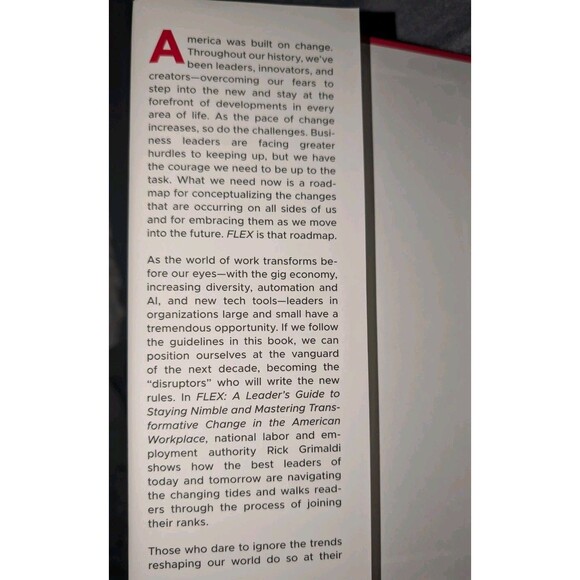 FLEX Rick Grimaldi SIGNED Hardcover Leader's Guide Nimble Change 2021 Wiley MINT - Picture 5 of 12